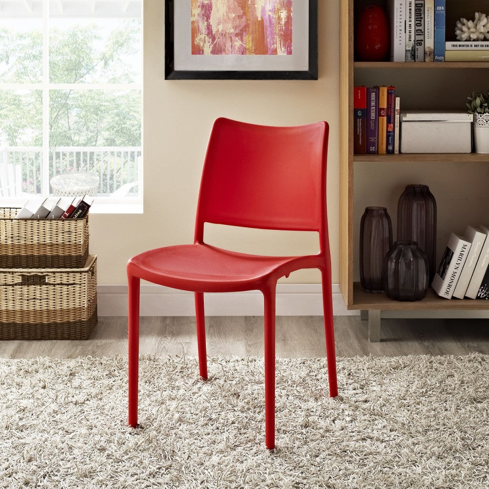 Hipster Dining Side Chair, Red