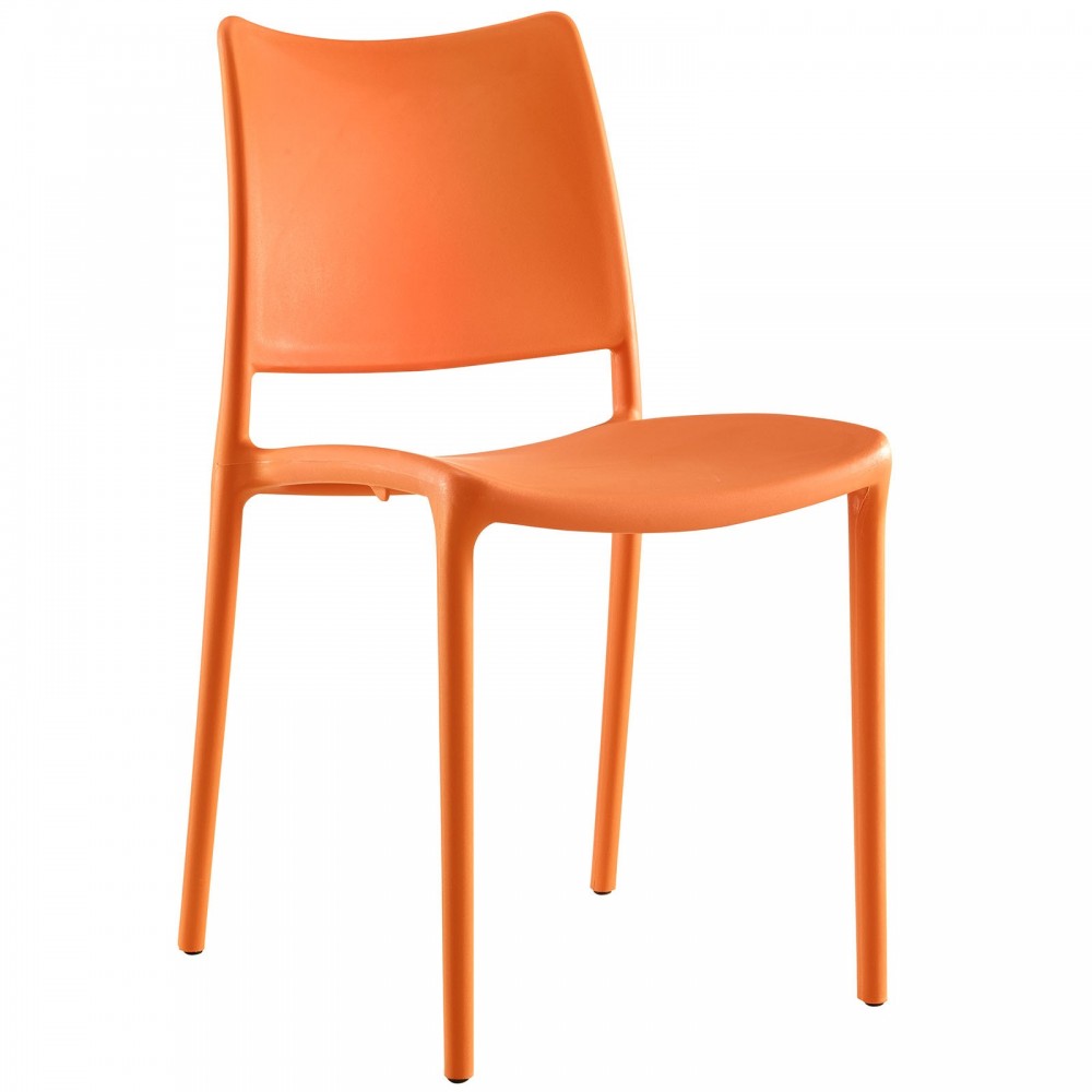 Hipster Dining Side Chair Set of 4, Orange