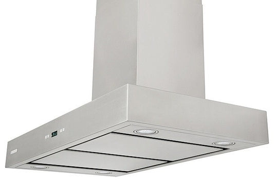 36", LED Lights, Swing-able Flat Filters, 1.0mm Non-Magnetic Stainless Steel Seamless Body, Wall Mount Range Hood