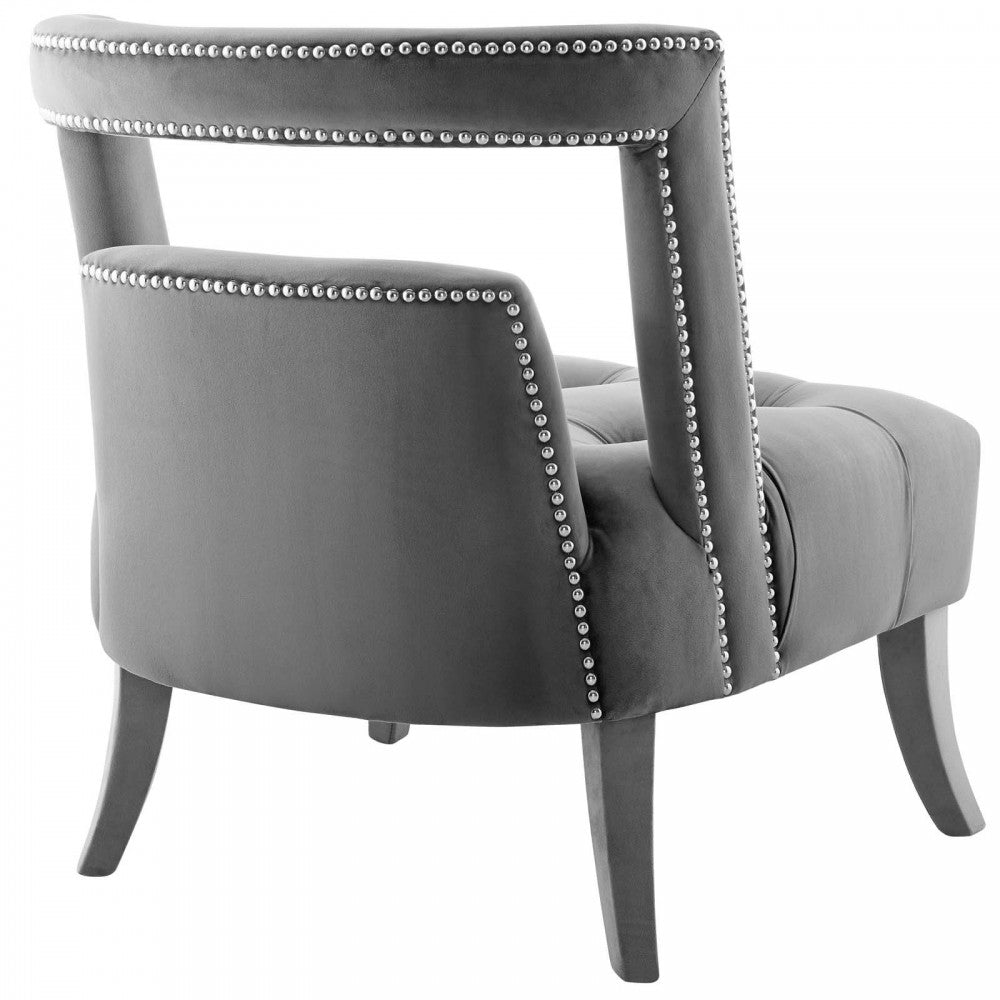 Honor Armchair Performance Velvet Set of 2, Gray