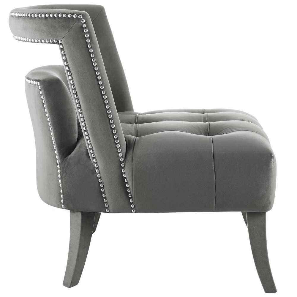 Honor Armchair Performance Velvet Set of 2, Gray