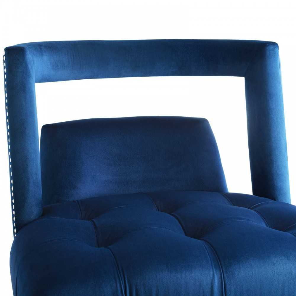 Honor Armchair Performance Velvet Set of 2, Navy