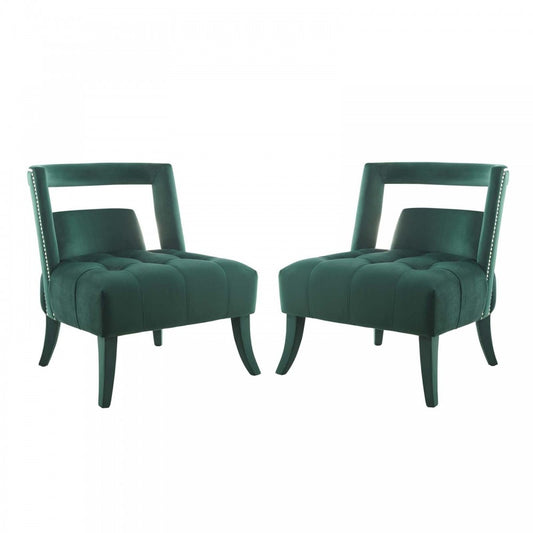 Honor Armchair Performance Velvet Set of 2, Green