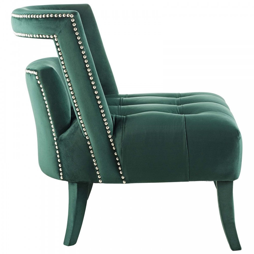 Honor Armchair Performance Velvet Set of 2, Green