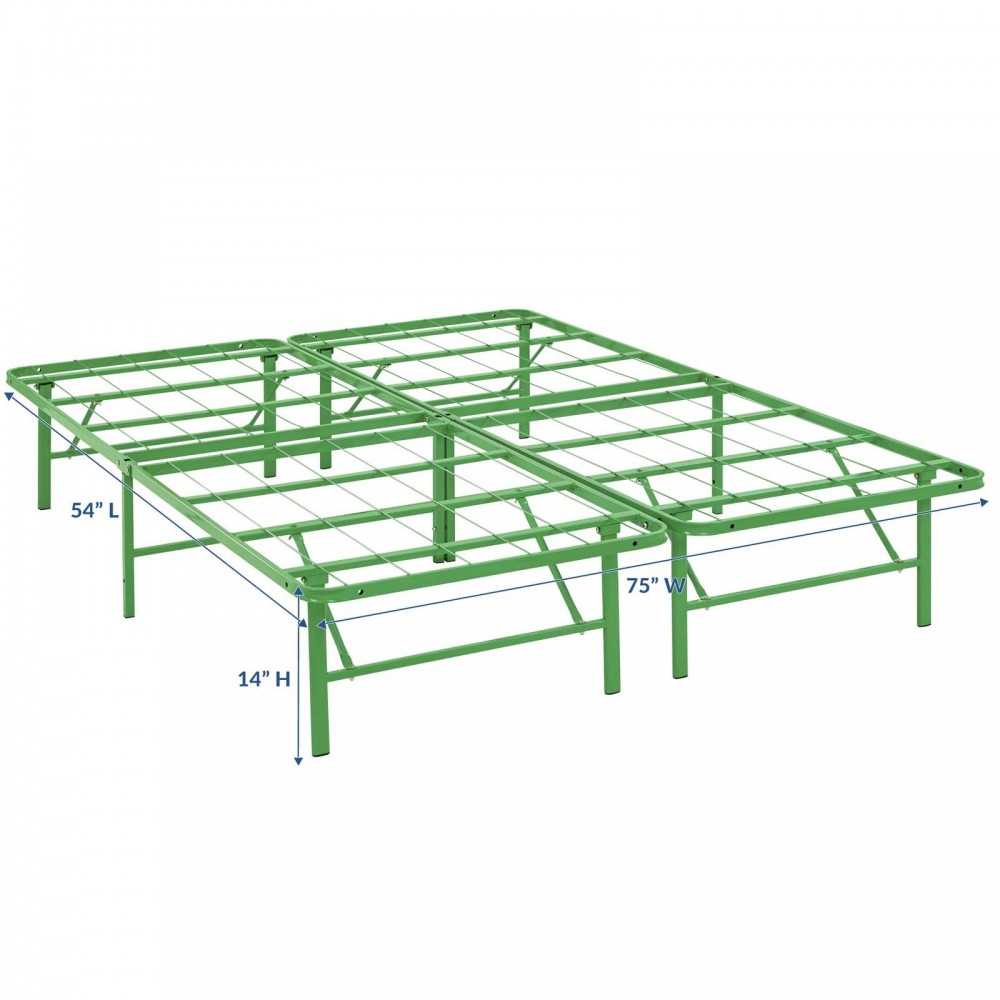 Horizon Full Stainless Steel Bed Frame, Green