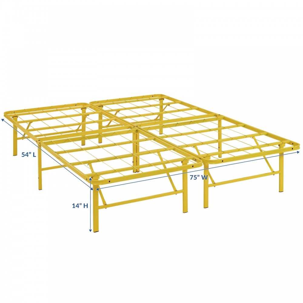 Horizon Full Stainless Steel Bed Frame, Yellow