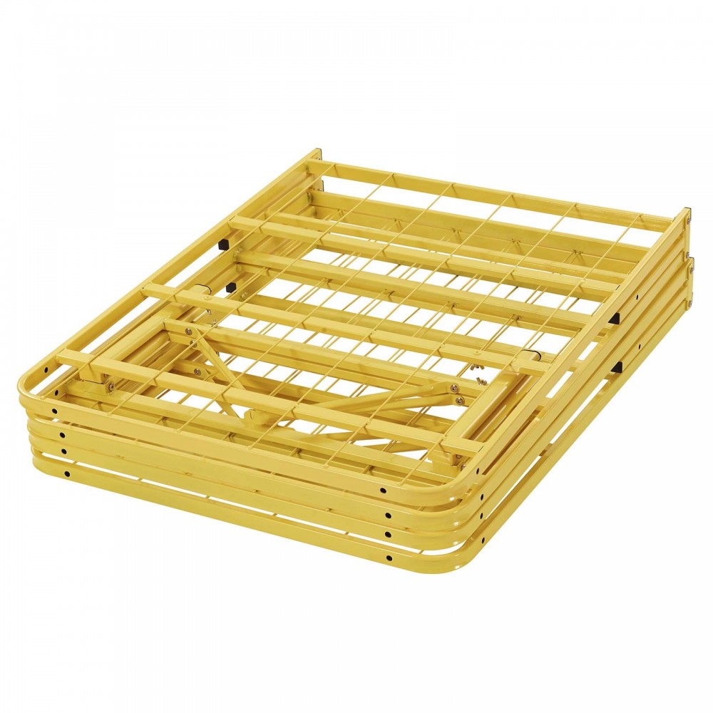 Horizon Full Stainless Steel Bed Frame, Yellow