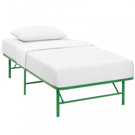 Horizon Twin Stainless Steel Bed Frame, Green