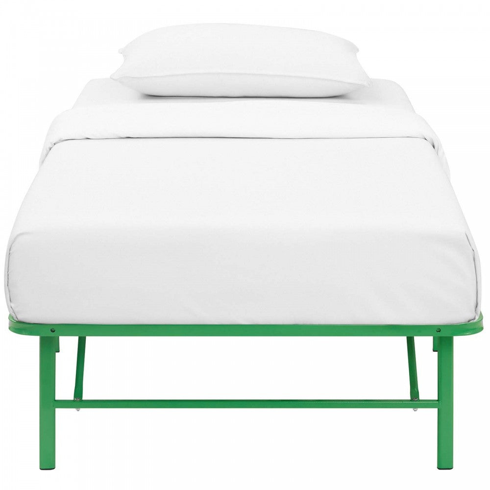 Horizon Twin Stainless Steel Bed Frame, Green