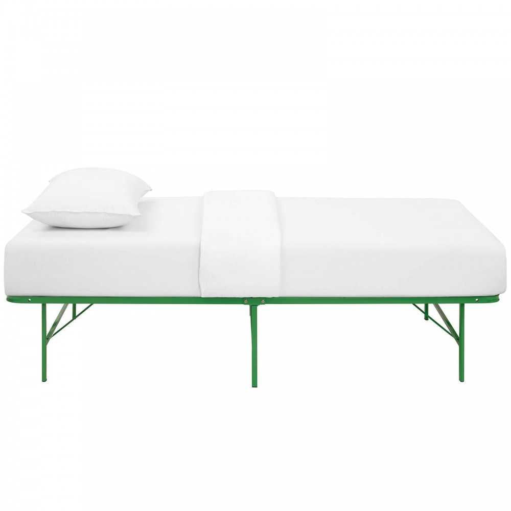Horizon Twin Stainless Steel Bed Frame, Green