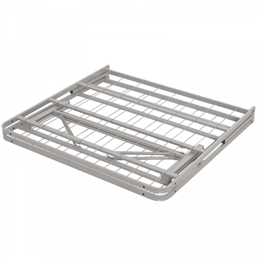 Horizon Twin Stainless Steel Bed Frame, Gray