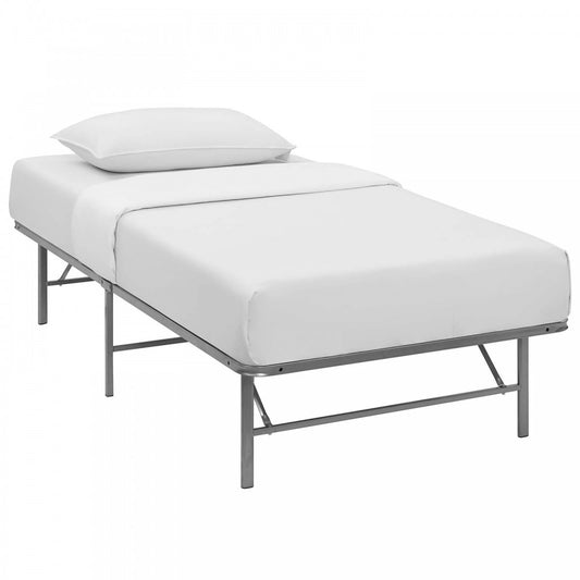 Horizon Twin Stainless Steel Bed Frame, Silver