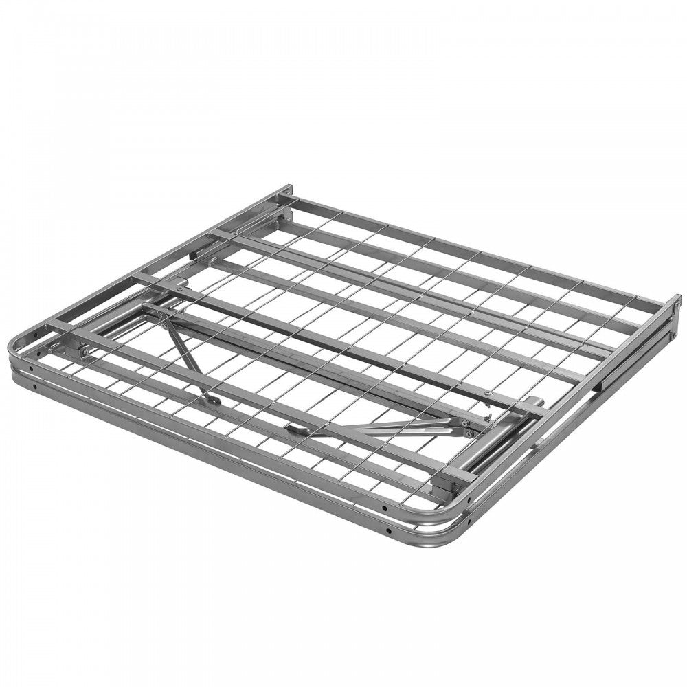 Horizon Twin Stainless Steel Bed Frame, Silver