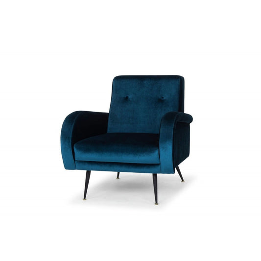 Hugo Midnight Blue Fabric Occasional Chair