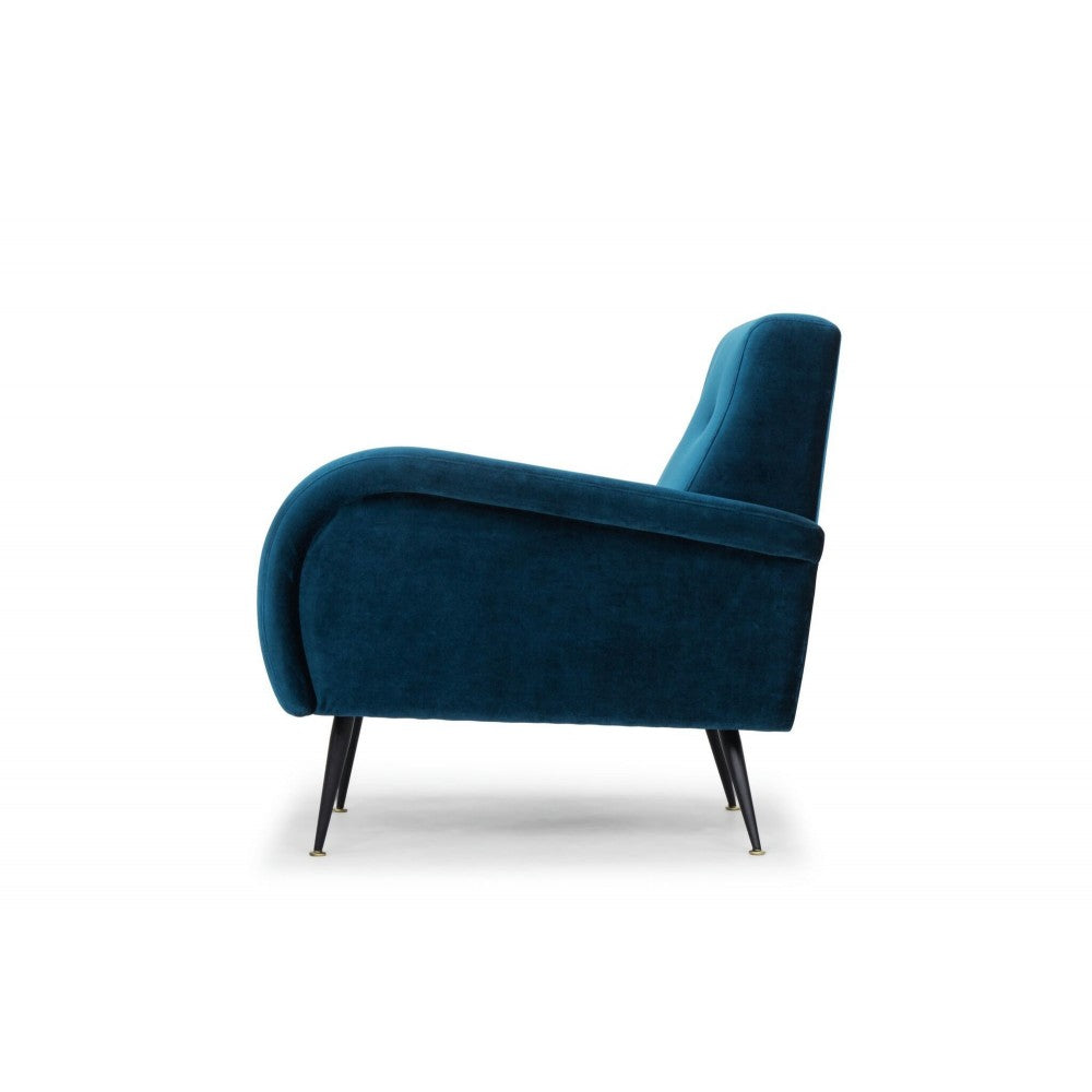 Hugo Midnight Blue Fabric Occasional Chair