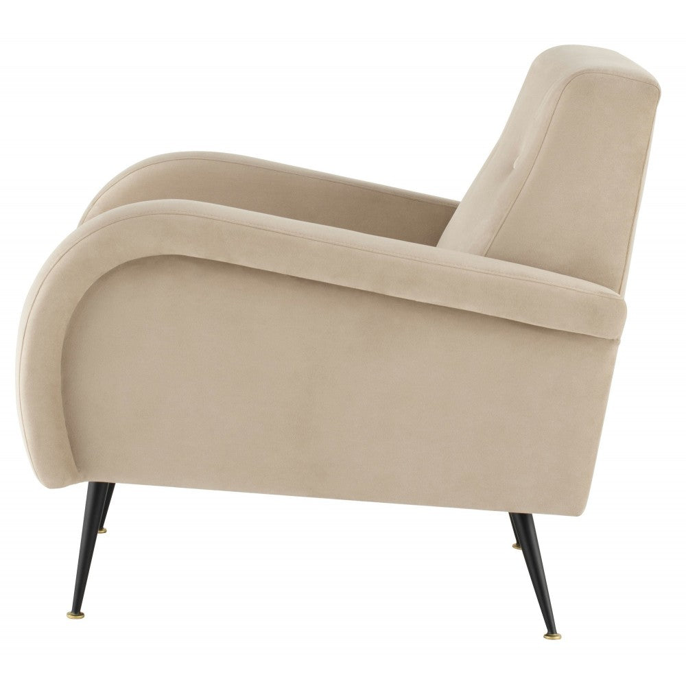 Hugo Nude Fabric Occasional Chair