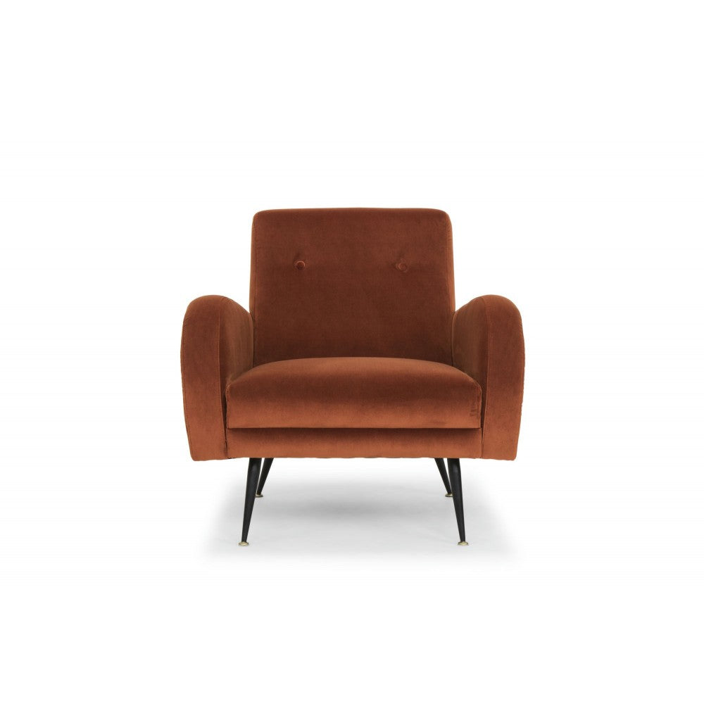 Hugo Rust Fabric Occasional Chair