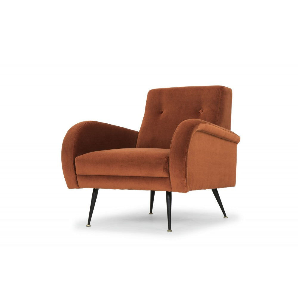 Hugo Rust Fabric Occasional Chair