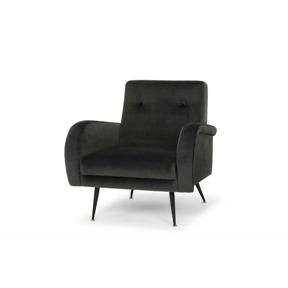 Hugo Shadow Gray Fabric Occasional Chair