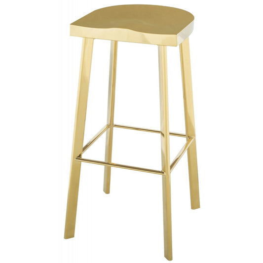 Icon Gold Metal Bar Stool