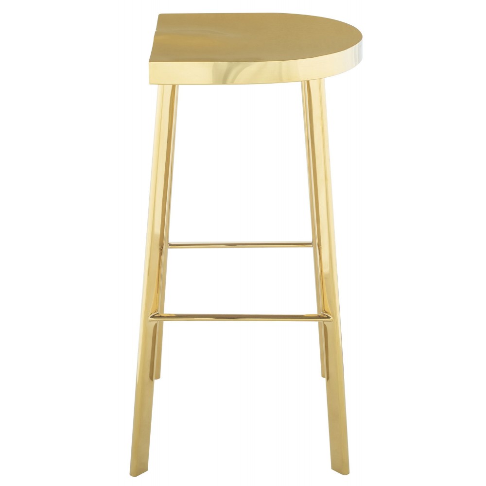 Icon Gold Metal Bar Stool