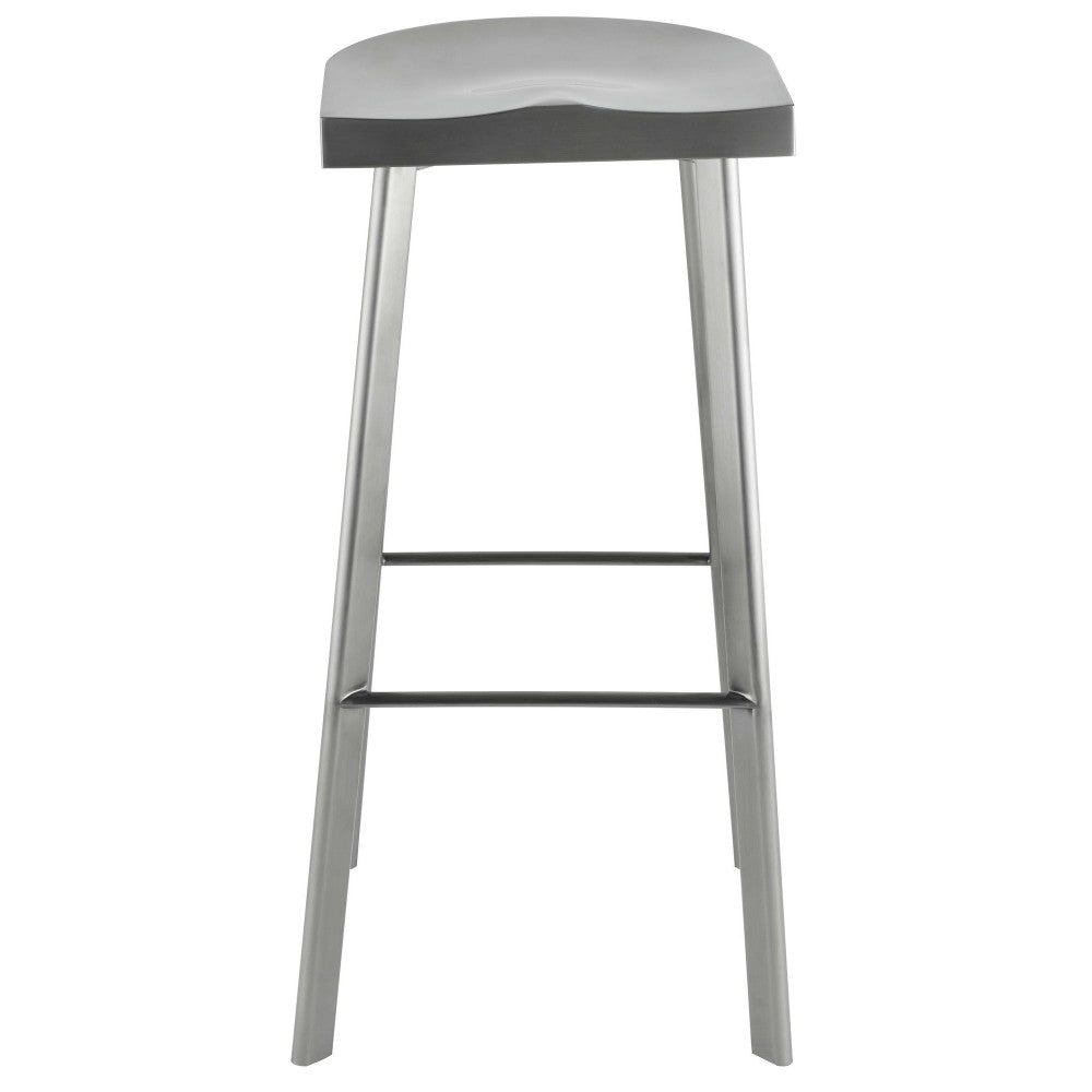 Icon Graphite Metal Bar Stool