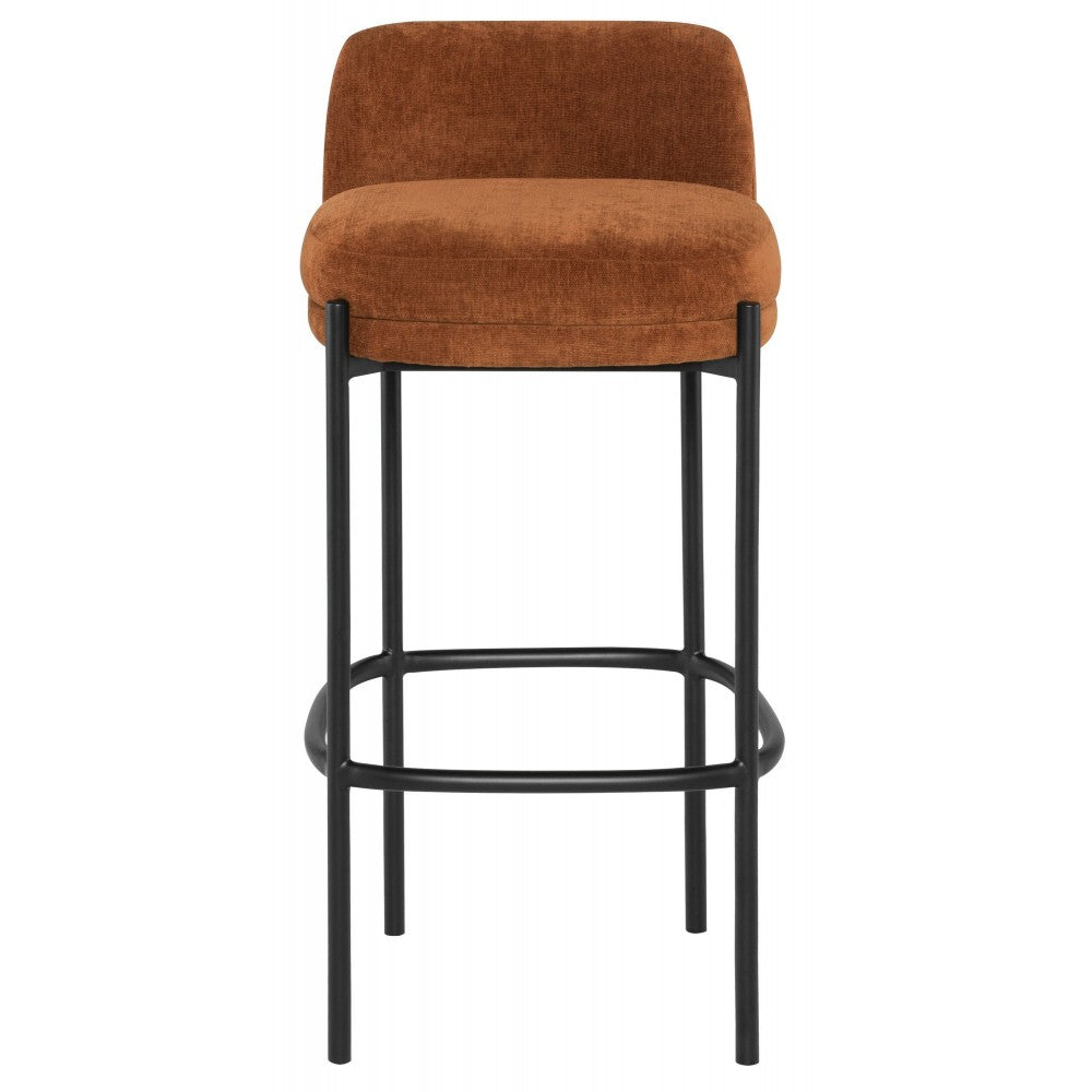 Inna Terracotta Fabric Bar Stool, HGMV232