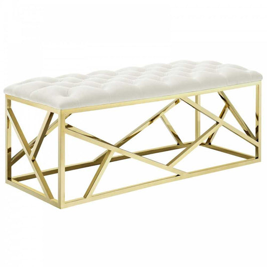 Intersperse Bench, Gold Ivory