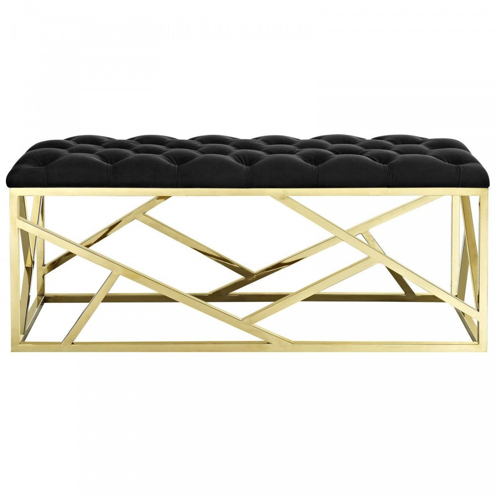 Intersperse Bench, Gold Black