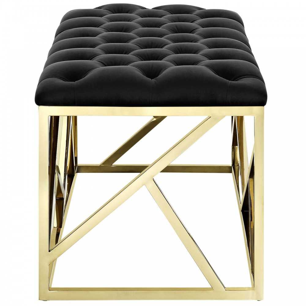 Intersperse Bench, Gold Black