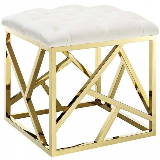 Intersperse Ottoman, Gold Ivory