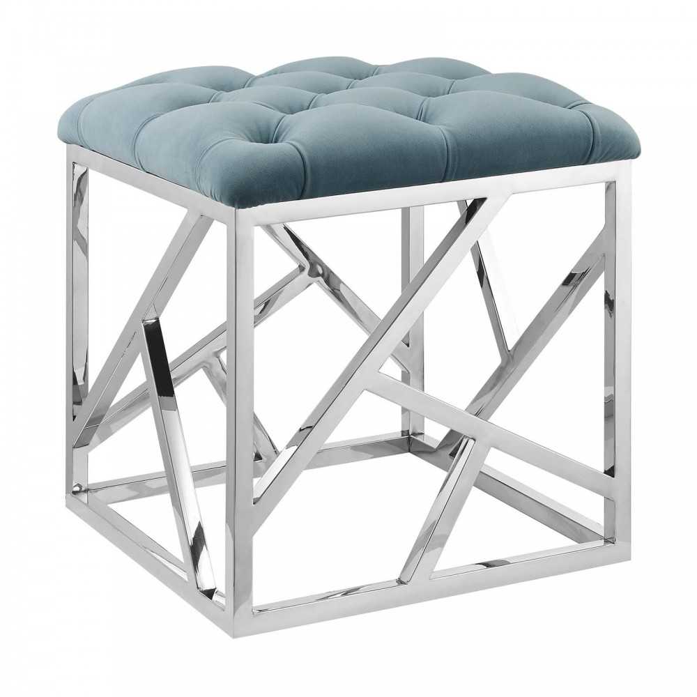 Intersperse Ottoman, Sea Blue