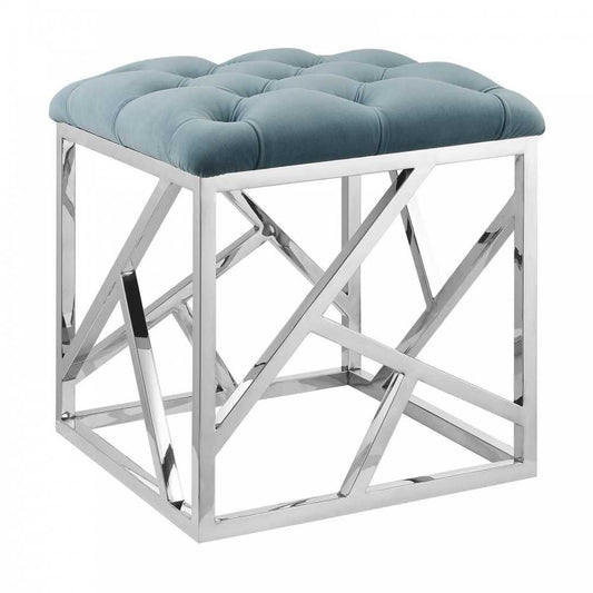 Intersperse Ottoman, Sea Blue