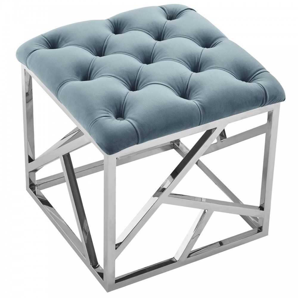 Intersperse Ottoman, Sea Blue