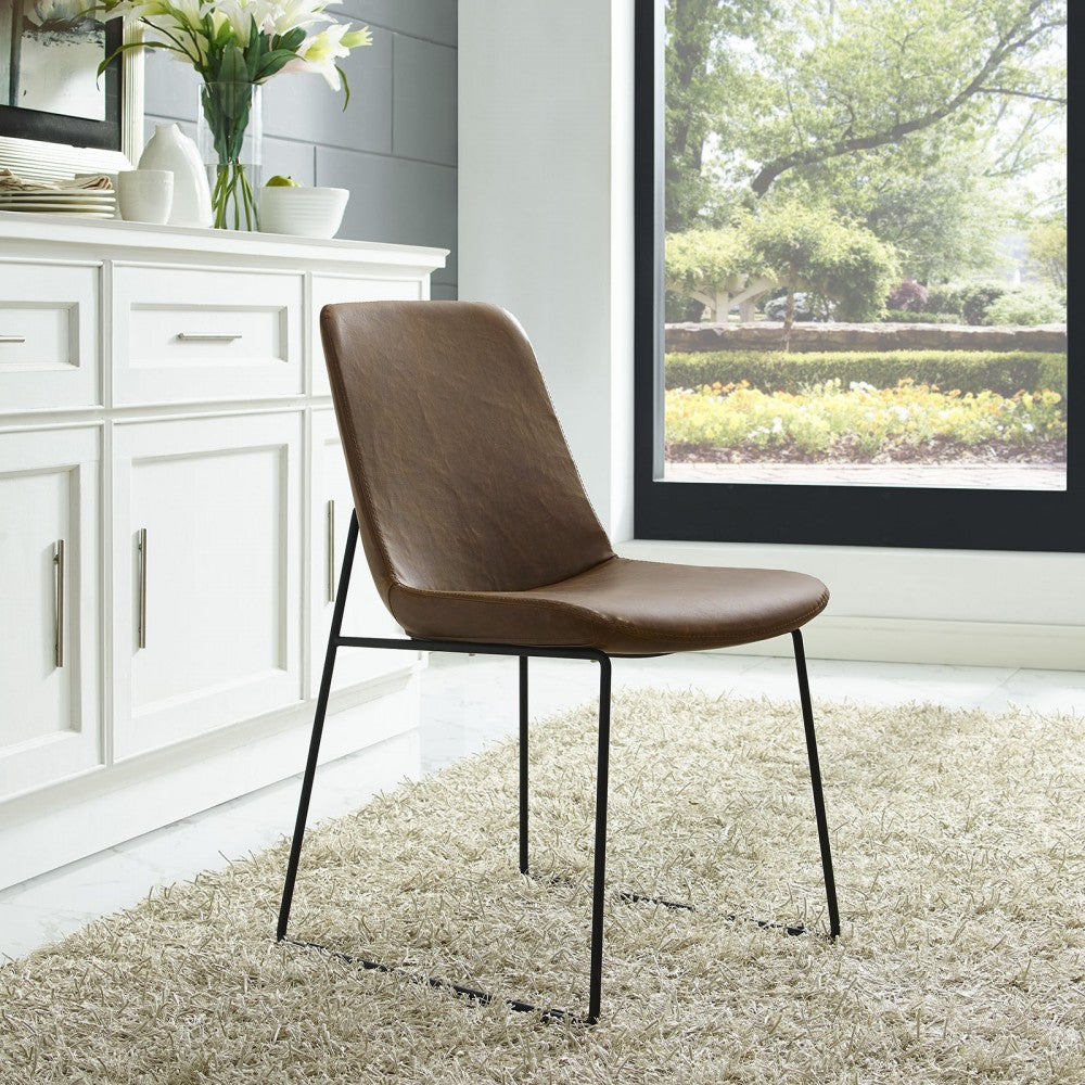 Invite Dining Side Chair, Brown