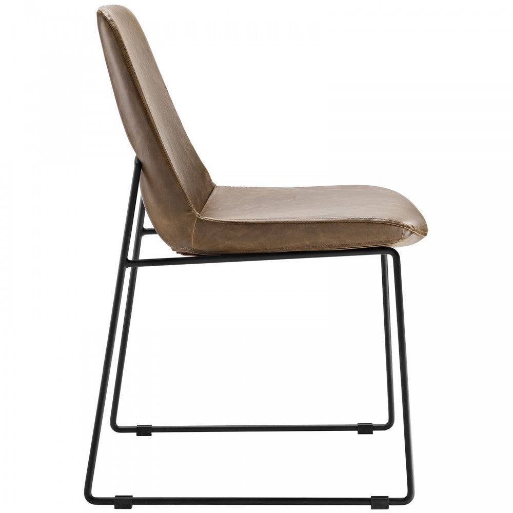 Invite Dining Side Chair, Brown