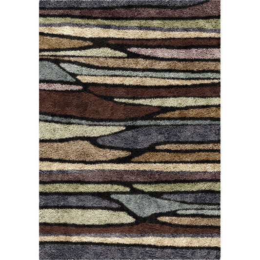 Orian Shag-Ri-La Plateau Rainbow 94"X130"