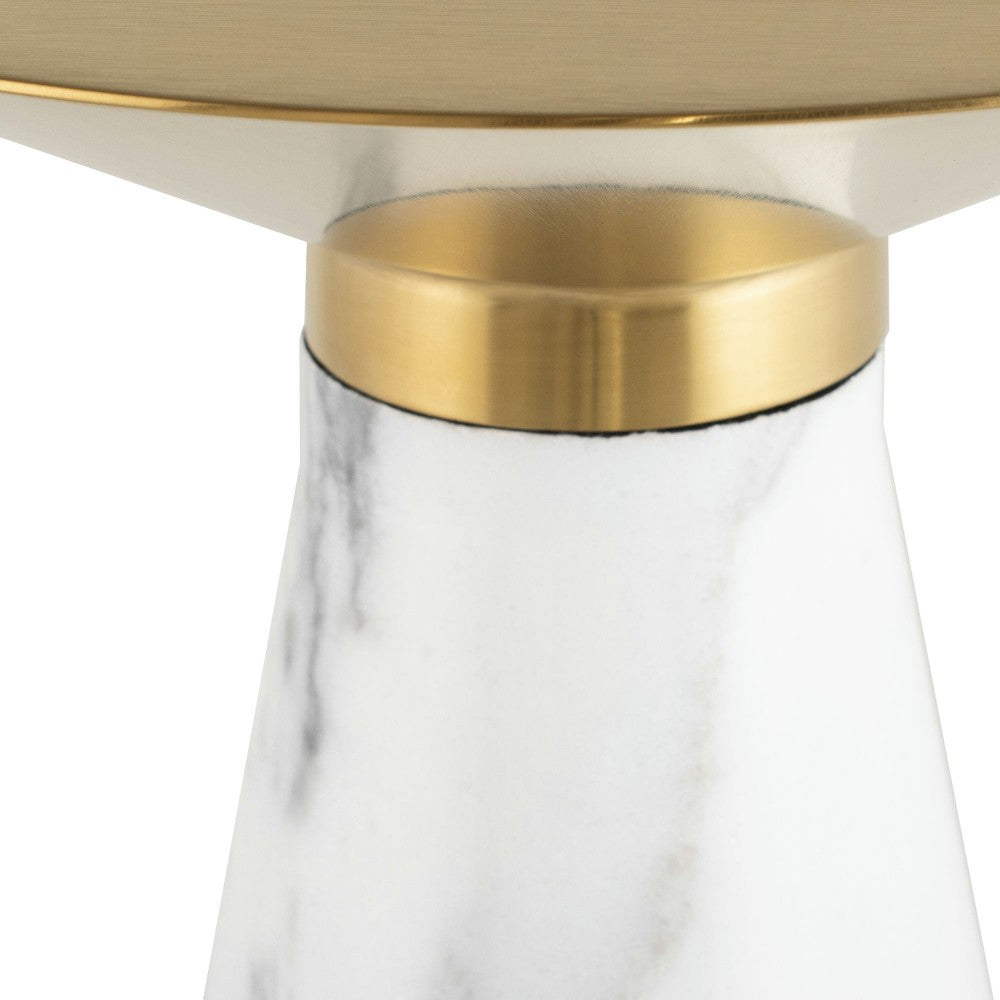 Iris Gold Metal Side Table, HGNA558