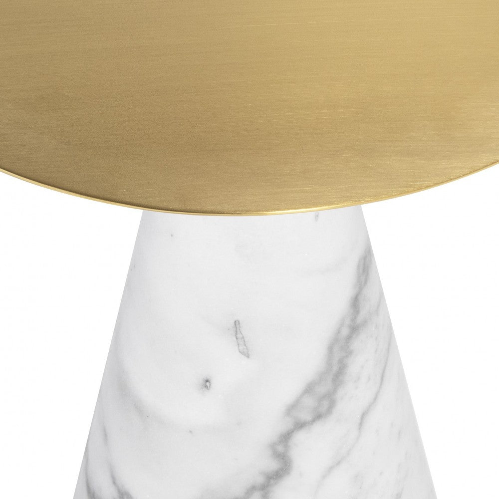 Iris Gold Metal Side Table, HGNA558