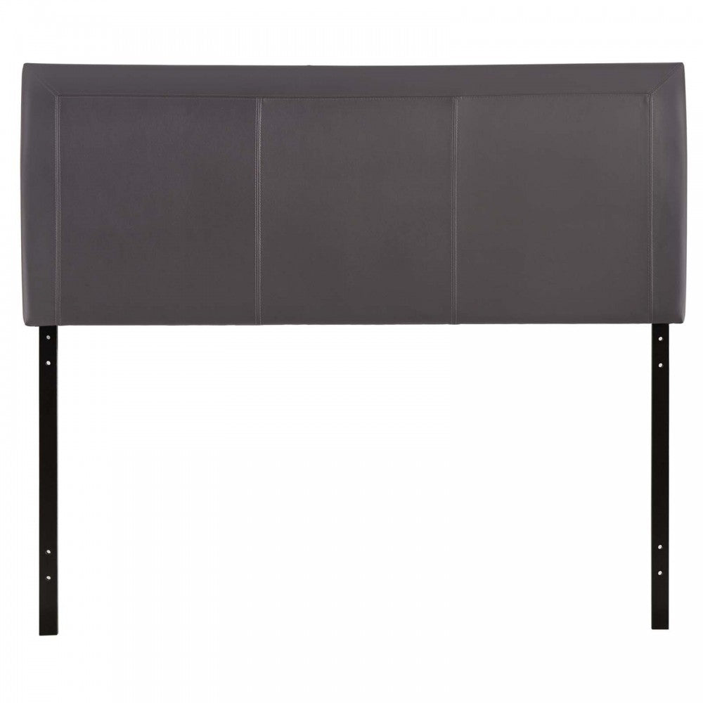 Isabella Queen Upholstered Vinyl Headboard, Brown