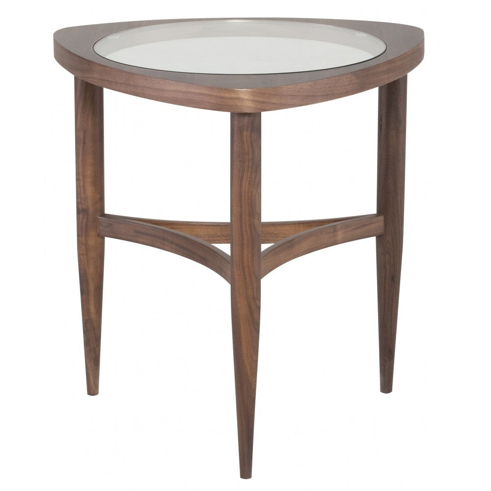 Isabelle Walnut Wood Side Table