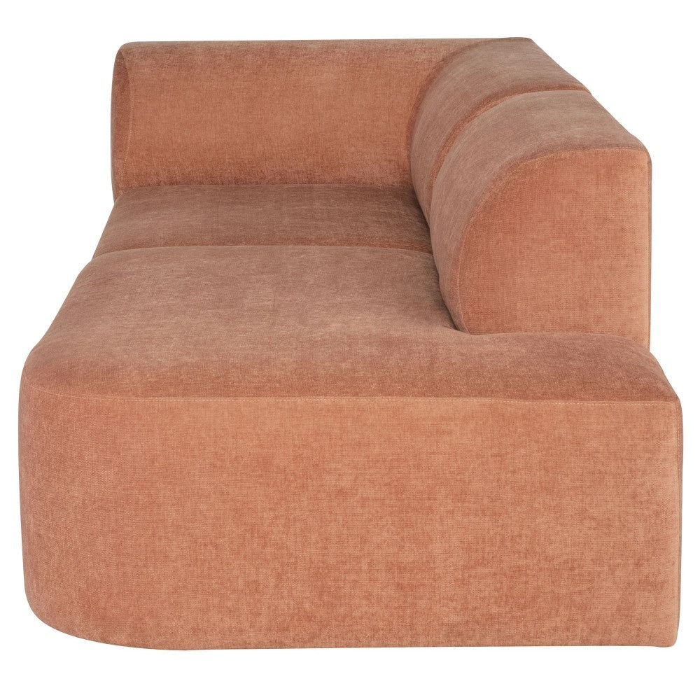 Isla Nectarine Fabric Triple Seat Sofa, HGSC778