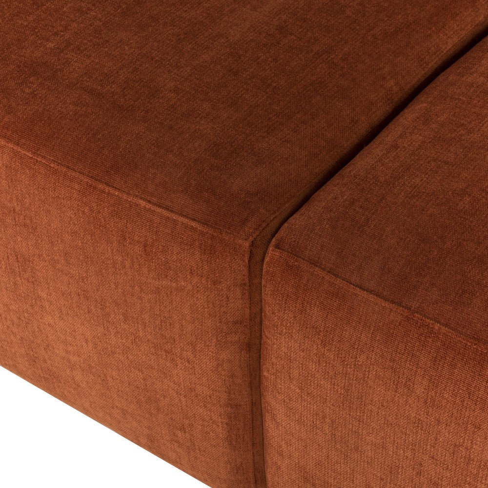 Isla Terracotta Fabric Triple Seat Sofa, HGSC777