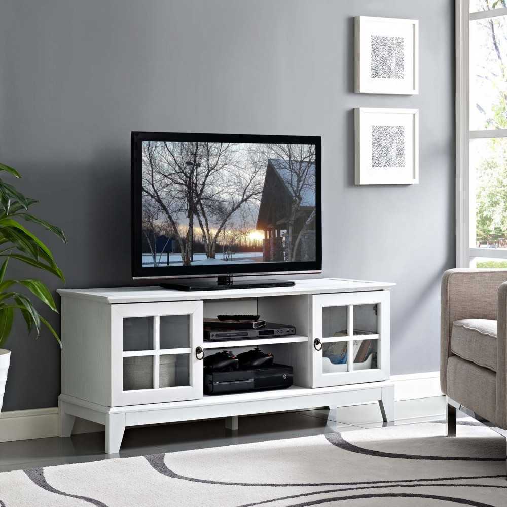 Isle 47" TV Stand, White