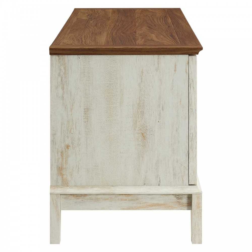 Isle 47" TV Stand, Walnut White