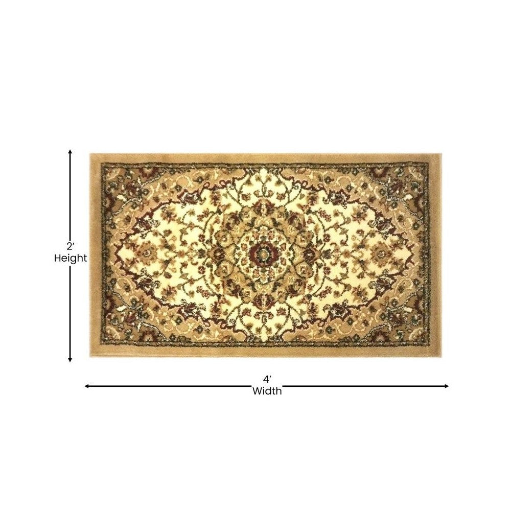 Ivory 2x3 Persian Area Rug