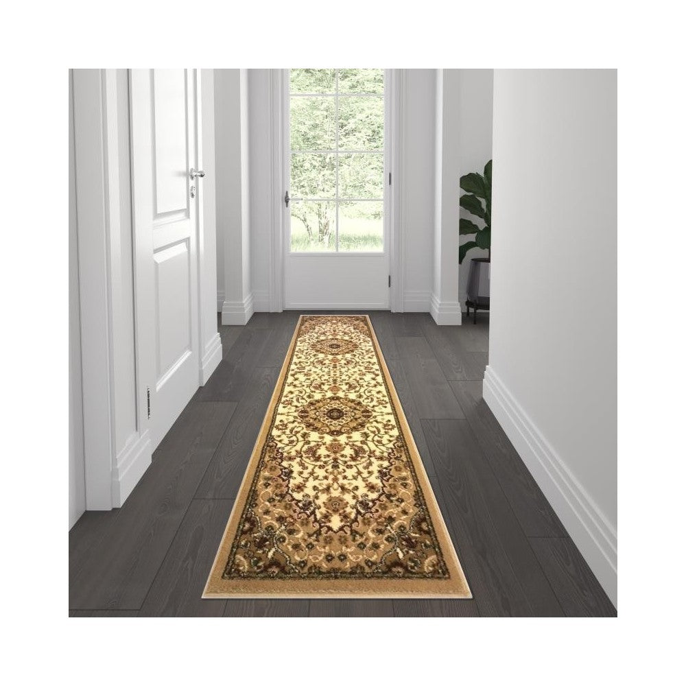 Ivory 2x7 Persian Area Rug