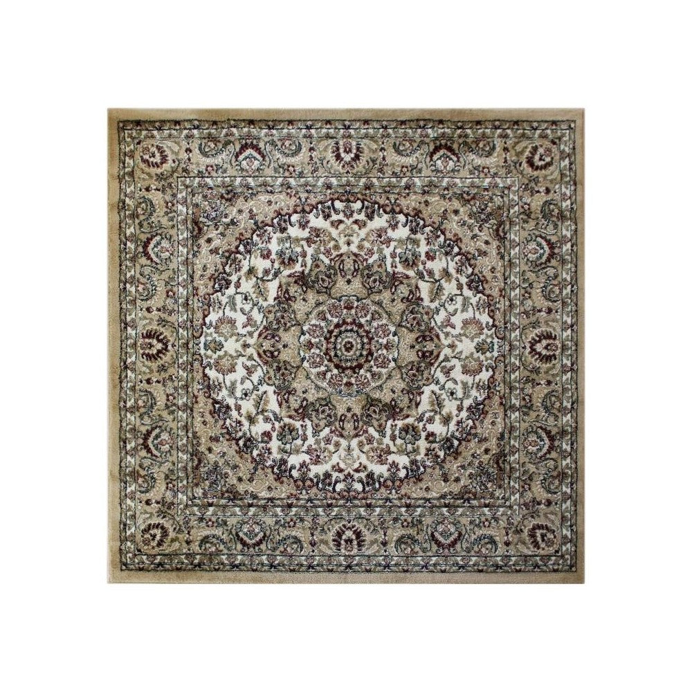Ivory 4x4 Persian Area Rug