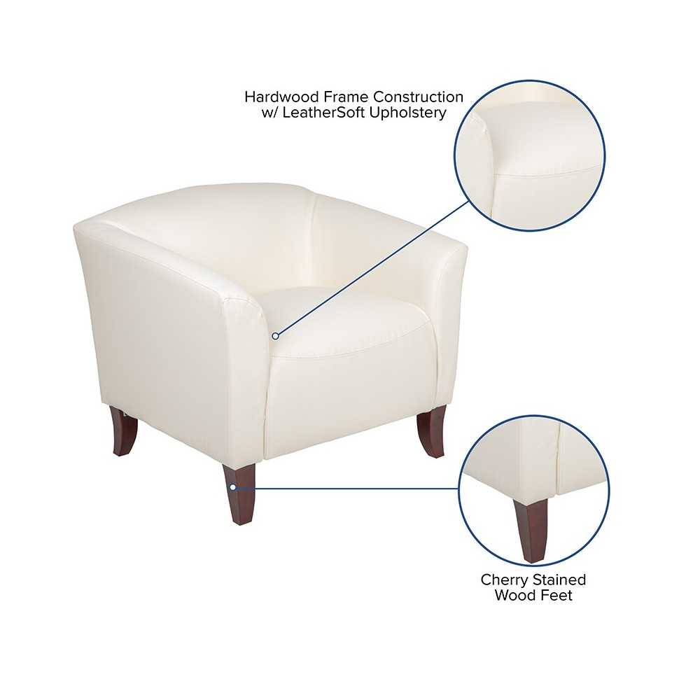 Ivory LeatherSoft Chair