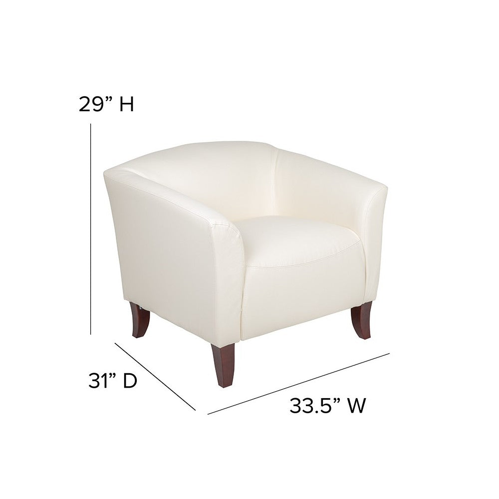 Ivory LeatherSoft Chair